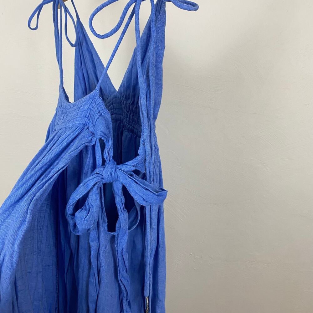 Free People Tropical Heat Maxi Dress - Inginue Blue - Size Small - Picture 9 of 11